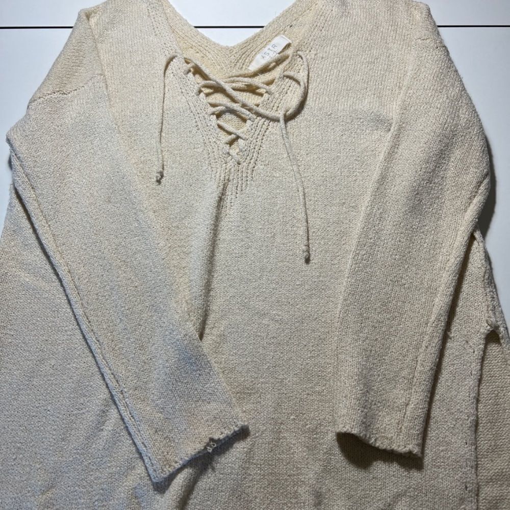 Astr peasant knit sweater small